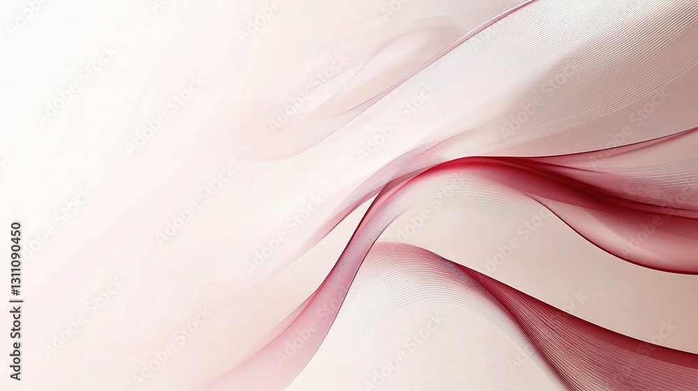 Poster smooth abstract wave design with clean lines and soft colors