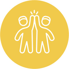 High Five Crowd Icon