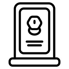 Collector Shop Door Line Icon