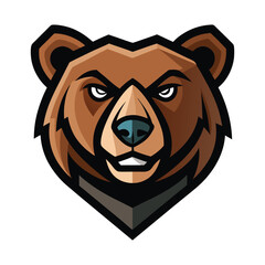 Art & Illustration of Grizzly Bear Mascot Logo