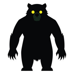 Bear silhouette vector design