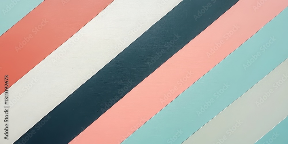 Poster diagonal stripe: a mesmerizing view with bold diagonal stripes in a diverse palette of colors, creat