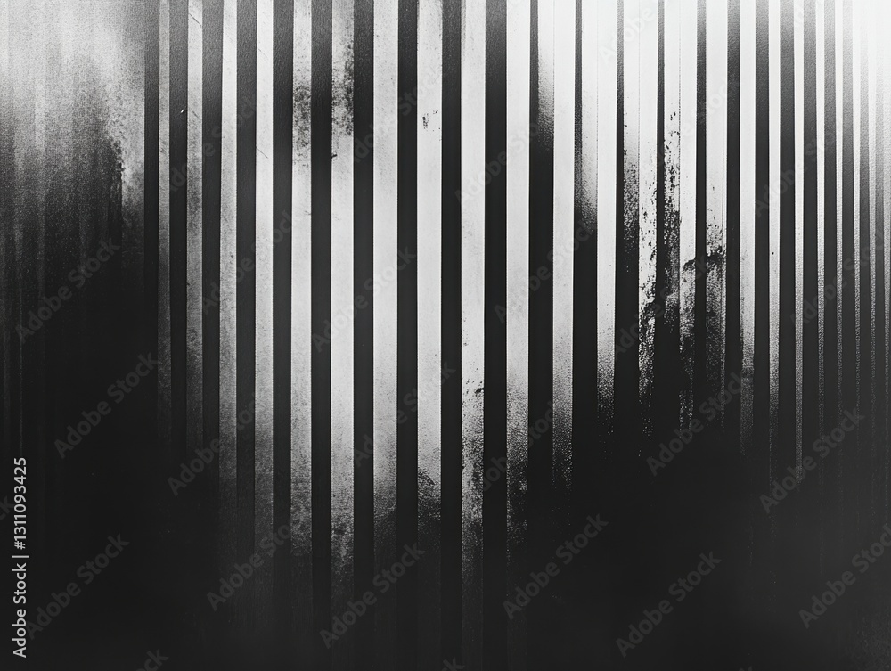 Poster grayscale texture of vertical stripes: a striking grayscale abstract background with a pattern of ve