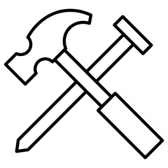 Carpenter Line Icon