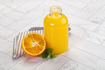 Fresh Orange juice with fruit