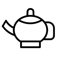 Kettle Teapot Drink Line Icon