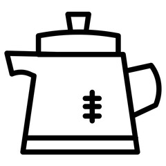 Kettle Teapot Drink Line Icon