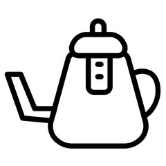Kettle Teapot Drink Line Icon