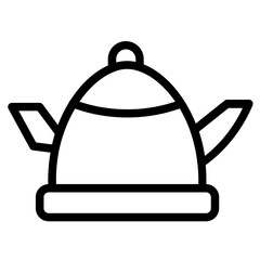 Kettle Teapot Drink Line Icon