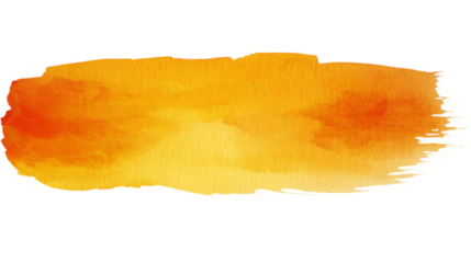 A soft gradient of orange watercolor brushstroke, creating a warm and inviting texture with a gentle transition of color. Concept of warmth and artistic fluidity.