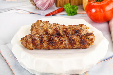 Beef kebab minced meat shashlik