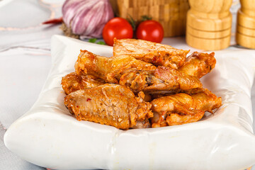 Grilled spicy chili chicken wings