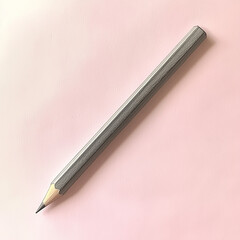 Detailed Sketching Pencil Inspiring Artistic Precision and Creative Expression on Soft Pink Background for Designers