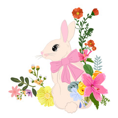 Easter, joyful Easter egg hunts, Seamless pattern, vector, illustration design