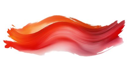 A smooth and flowing brushstroke of red and white paint, creating an elegant, dynamic motion that embodies grace and artistic fluidity. This image reflects creativity, modern design, and the energy of