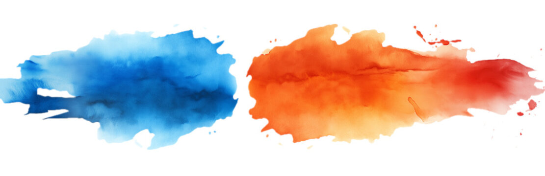 A vibrant fusion of orange and teal paint, blending bold colors and dynamic strokes to create an energetic and expressive abstract design. This image embodies creativity, movement, and the power of co