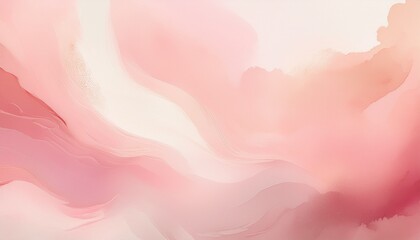 Fototapeta premium Blush Watercolor Gradient. Subtle pastel pink, white & delicate beige blend. Soft watercolor texture. Gentle, serene background