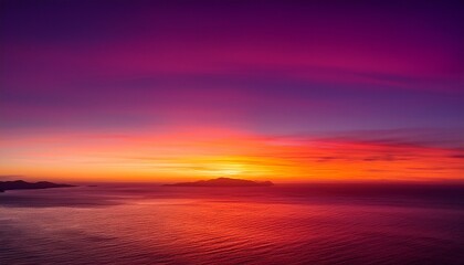 Obraz premium Blazing Sunset Gradient. Fuchsia & purple to hot orange transition. Fiery, dramatic texture. Intense, vibrant background.