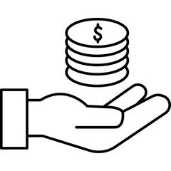Money Saving Line Icon