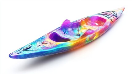 Underwater Digital Kayak View Pixelated Water Blade