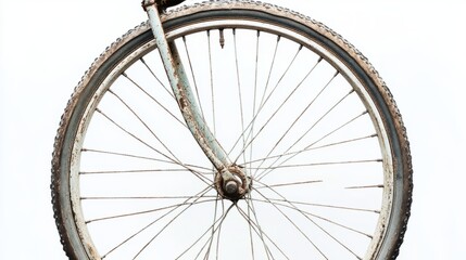Fototapeta premium Vintage Vintage Bike Overview Wheel Faded Muted Spoke