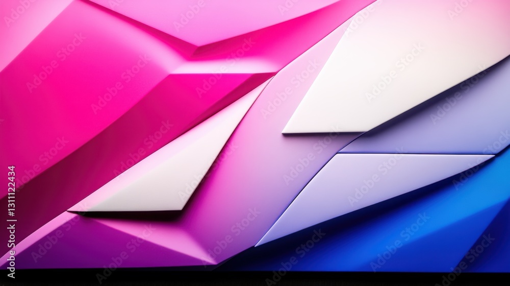 Poster a colorful abstract background with pink, blue and white shapes. the background is a mix of differen