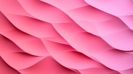 Obraz premium A pink background with pink waves that are very wavy. The pink waves are the main focus of the image, and the background is a deep shade of pink. The waves appear to be flowing and moving