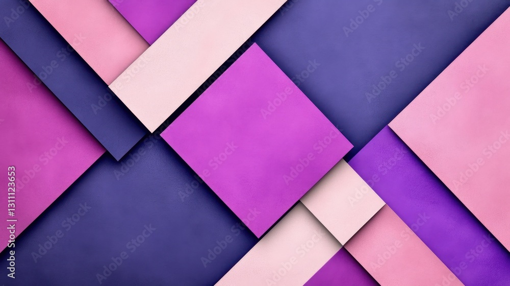 Poster a colorful abstract background with purple and pink squares. the squares are arranged in a way that 