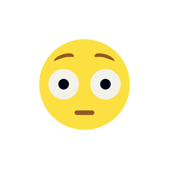 shocked emoji face shook illustration emoji vector