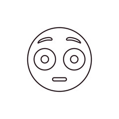 shocked emoji face shook illustration emoji vector