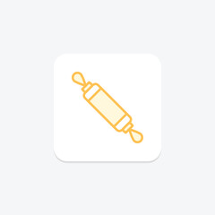 Rolling Pin duotone line icon, vector, pixel perfect, illustrator file
