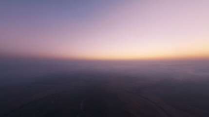 Fototapeta premium Aerial view of dawn sky nature wallpaper high-resolution background calm environment serene viewpoint beautiful concept