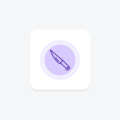 Knife color circle icon, vector, pixel perfect, illustrator file