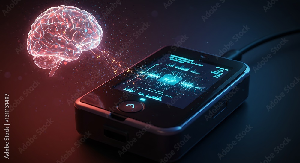 Poster human brain data analysis on digital device interface technology