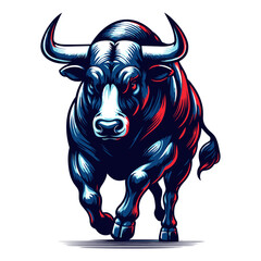 Bull vector and illustrations.