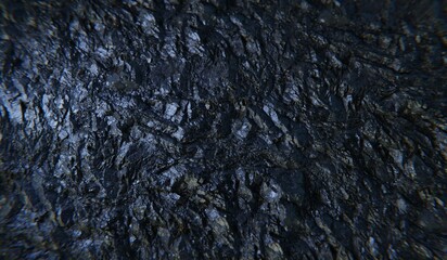 Stone texture, rock, reflective surface, natural background, 3D illustration