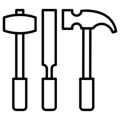 Carpenter Line Icon