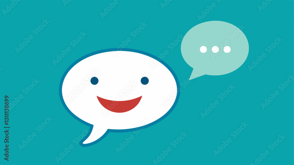 Poster user testimonial a speech bubble from a happy user with a radiant skin glow after applying the serum