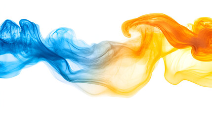Fototapeta premium colorful smoke on white background