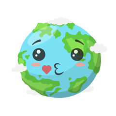Earth Emoji Illustration
