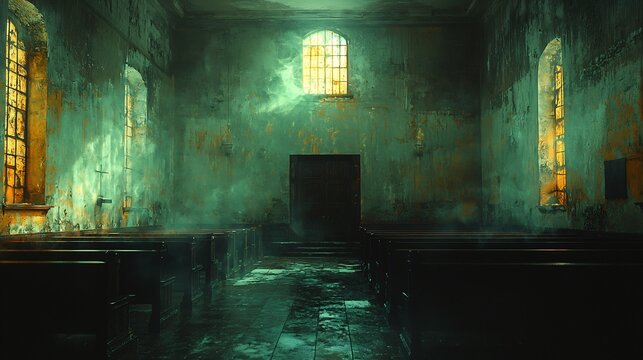 Courtroom scene where the witnesss thoughts are overlaid as fragmented memories some blurry and distorted representing the fallibility of memory