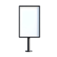 A blank advertising panel ready for personalized branding or advertisement placement in a professional setting.