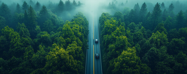 森の中の道