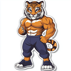 Fototapeta premium tiger, sticker