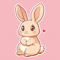 Fototapeta premium easter bunny vector illustration