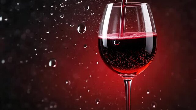 Red Wine Pour: A Sparkling Symphony of Crimson