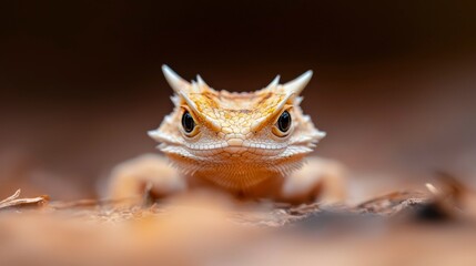 Close-up Lizard in Forest