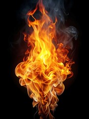 Fototapeta premium Flame is shown in the image. Background. Abstract. Futuristic. Graphics