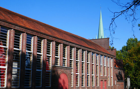 Holstentor Hall in L&uuml;beck, Germany