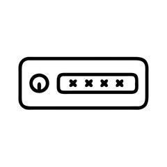 vector illustration of a digital radio